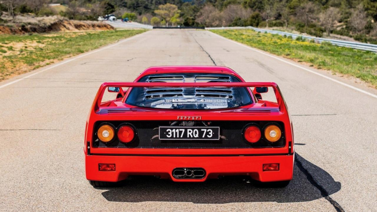 Ferrari F40 given to Alain Prost (photo via RM Sotheby's)